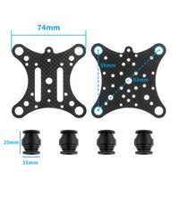 Carbon Fiber Anti-vibration Damping Plate Mount for DJI Phantom 12 RC Quadcopter