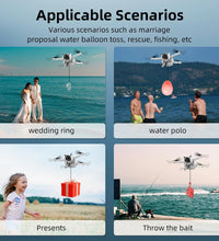 BRDRC 500M Airdrop System for DJI Mini 3/3 Pro Drone Fishing Bait Accessories