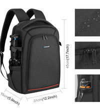 PULUZ Outdoor Dual Shoulders Backpack Handheld PTZ Stabilizer Camera Bag
