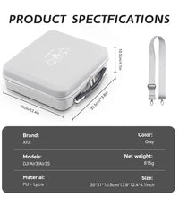 XFJI Portable Carrying Case for DJI Air 3/Air 3S Storage Box DJI Air3S Hard Case Drone