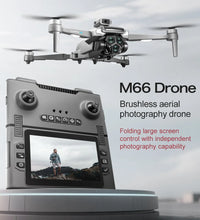2026 New M66 Drone HD Folding Remote Control With Camera And Screen 5G FPV Camera