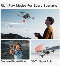 8K FPV Dual Camera 3-Axis Gimbal 10KM GPS Obstacle Avoidance RC Quadcopter