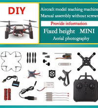 New Assembly DIY Four Axis Aircraft Mini HD Camera Drone Experiment Remote Control