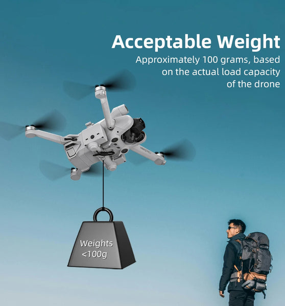 BRDRC 500M Airdrop System for DJI Mini 3/3 Pro Drone Fishing Bait Accessories