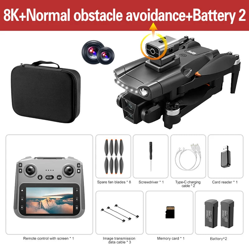 Lenovo V198MAX Drone GPS 8K HD Aerial Photography 4K Dual Camera Brushless
