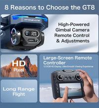 Lenovo GT8 Drone 8K Professional Dual Camera GPS FPV Brushless Motor 4K RC