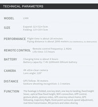 LYZRC Drone L900 Pro 4K Professional 5G GPS HD Dual Camera Photography Brushless Foldable Quadcopter RC