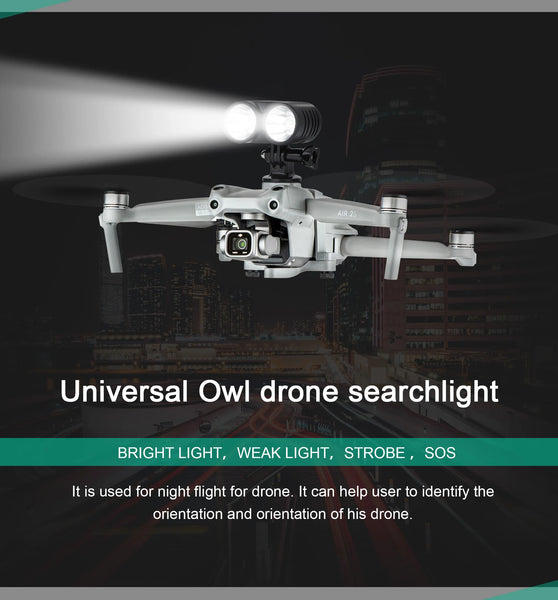 For DJI Air 3S/2S/Mavic 3 Pro/Mavic2 Drone Searchlight Long-Range Night Light