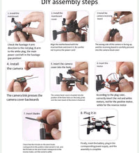 New Assembly DIY Four Axis Aircraft Mini HD Camera Drone Experiment Remote Control