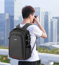 PULUZ Outdoor Dual Shoulders Backpack Handheld PTZ Stabilizer Camera Bag