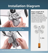 BRDRC 500M Airdrop System for DJI Mini 3/3 Pro Drone Fishing Bait Accessories