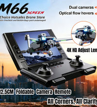 2026 New M66 Drone HD Folding Remote Control With Camera And Screen 5G FPV Camera