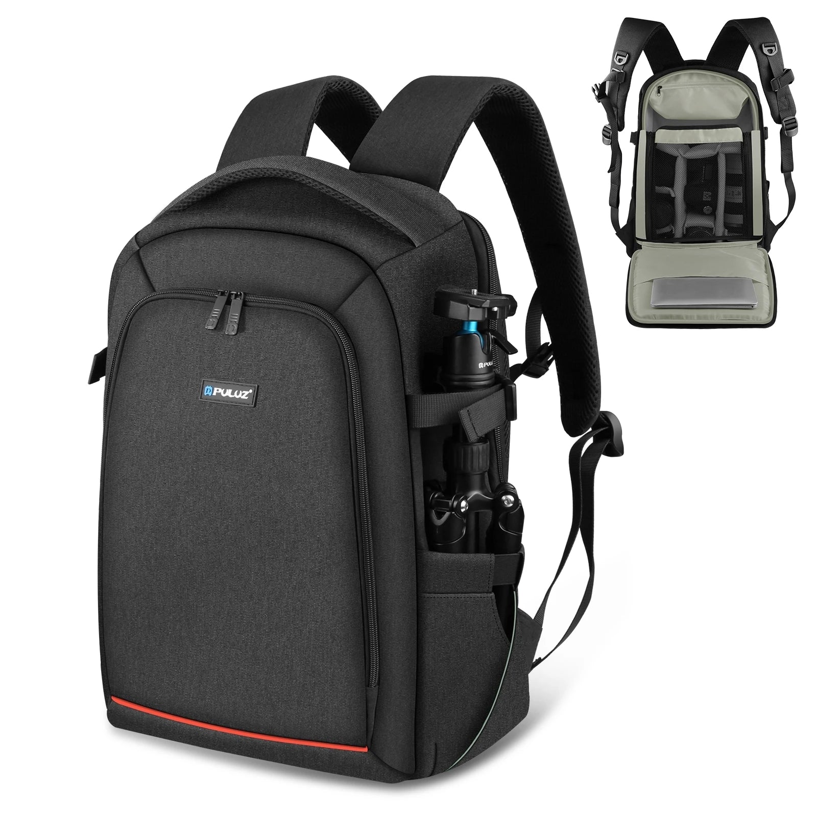 PULUZ Outdoor Dual Shoulders Backpack Handheld PTZ Stabilizer Camera Bag