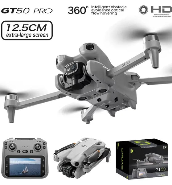 8K FPV Dual Camera 3-Axis Gimbal 10KM GPS Obstacle Avoidance RC Quadcopter