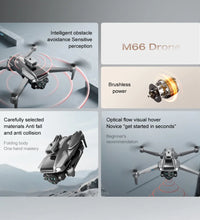 2026 New M66 Drone HD Folding Remote Control With Camera And Screen 5G FPV Camera