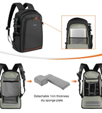 PULUZ Outdoor Dual Shoulders Backpack Handheld PTZ Stabilizer Camera Bag