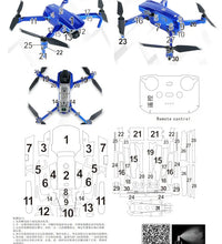 For DJI MAVIC AIR 2 Drone Decorative Stickers Body Cover PVC Scratch Skins