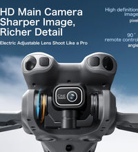 8K FPV Dual Camera 3-Axis Gimbal 10KM GPS Obstacle Avoidance RC Quadcopter