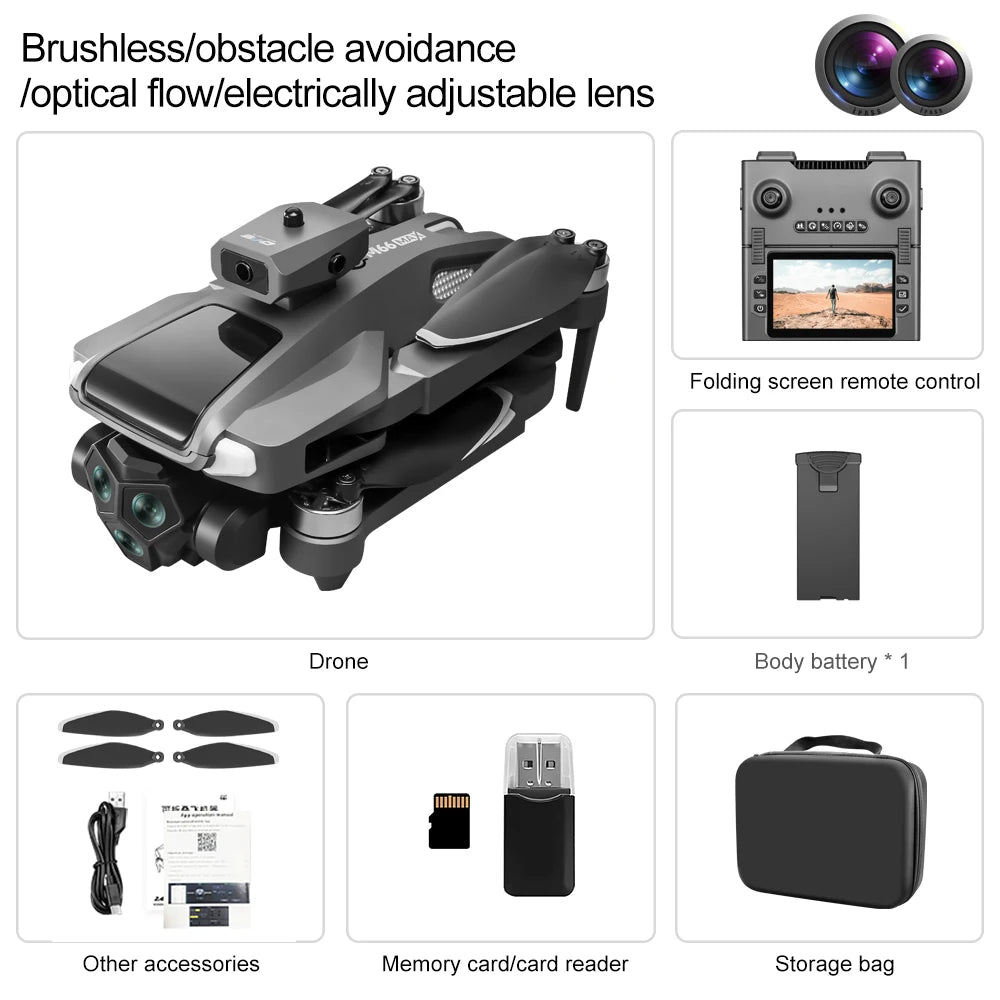 2026 New M66 Drone HD Folding Remote Control With Camera And Screen 5G FPV Camera