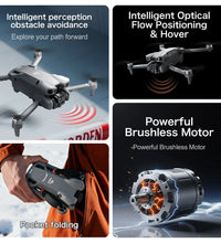 8K FPV Dual Camera 3-Axis Gimbal 10KM GPS Obstacle Avoidance RC Quadcopter