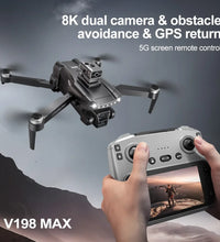 Lenovo V198MAX Drone GPS 8K HD Aerial Photography 4K Dual Camera Brushless