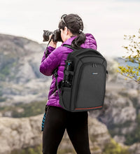 PULUZ Outdoor Dual Shoulders Backpack Handheld PTZ Stabilizer Camera Bag