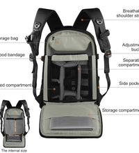 PULUZ Outdoor Dual Shoulders Backpack Handheld PTZ Stabilizer Camera Bag
